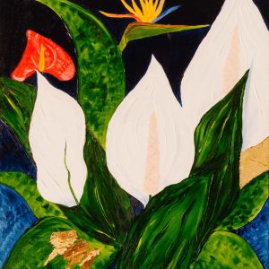 Dancing White Lilies